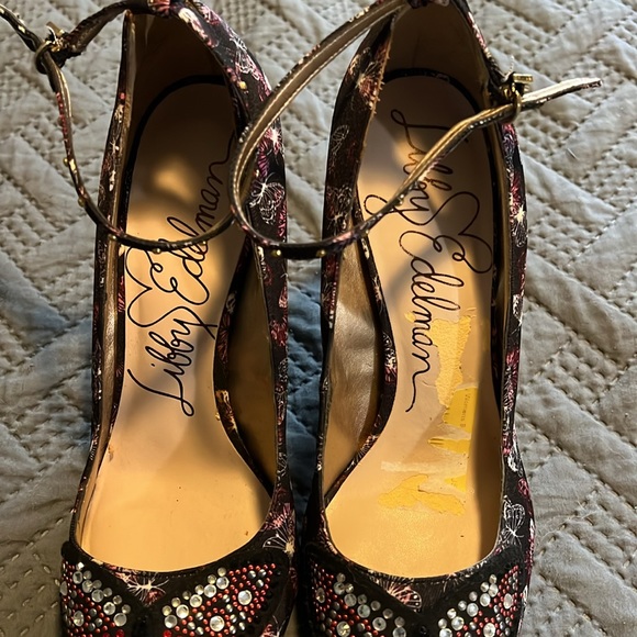 Libby Edelman : Butterfly Point Toe Ballet Strap Heel - 7 - Picture 3 of 12